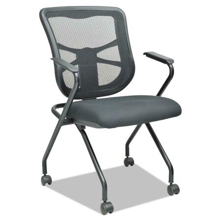 ALERA TECHNOLOGIES Carton Elusion Mesh Nesting Chairs, Black EL4914